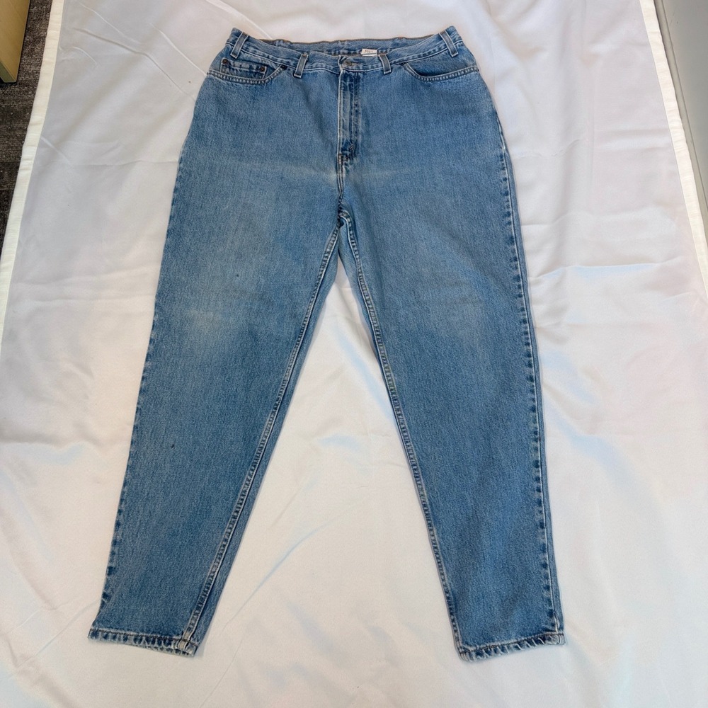 Levi 550 Relaxed Tapered Jeans Womens 18 Medium Blue Excellent Vintage 90s Mom